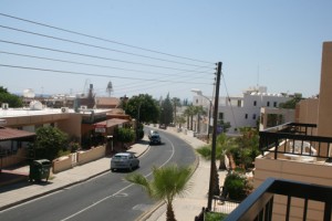 fra rommet the view from the balcony at my room in Agia Napa (Cyprus)